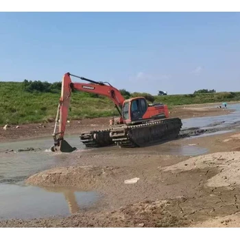 來(lái)賓水陸兩用挖掘機(jī)租賃價(jià)格水上浮桶式挖掘機(jī)租賃電話