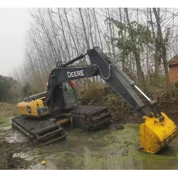 遵義船挖機租賃公司水上浮桶式挖掘機租賃電話
