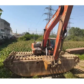 曲靖哪里找水陸挖機(jī)租賃水上浮桶式挖掘機(jī)租賃電話
