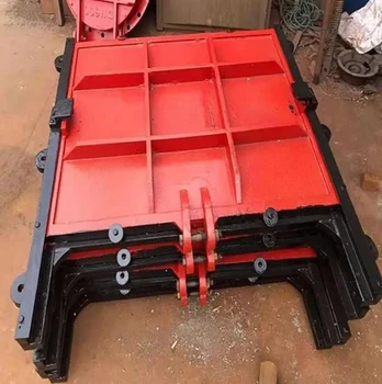 手搖墻式鑄鐵鑲銅閘門