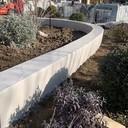 南陽城市花園異形樹池真石麗泰科石無機(jī)泰克石材料與施工電話
