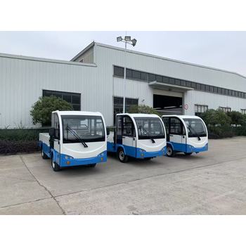 利凯载重2吨电动平板货车厂区拉货电瓶车