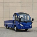 利凱1噸電動平板貨車蓄電池搬運(yùn)車廠區(qū)接駁物料電瓶車