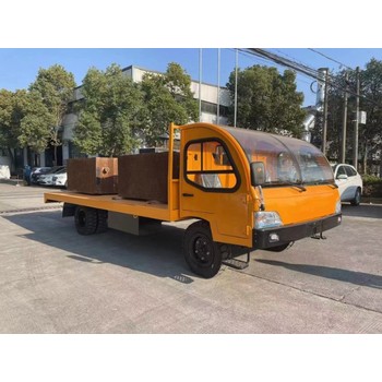 7噸承載的電動貨車底盤，電動平板貨車，廠區(qū)拉貨電瓶車廠