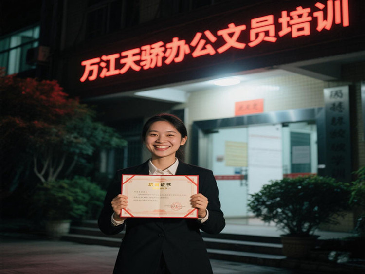 東莞萬江天驕職校暑假電腦辦公文員培訓