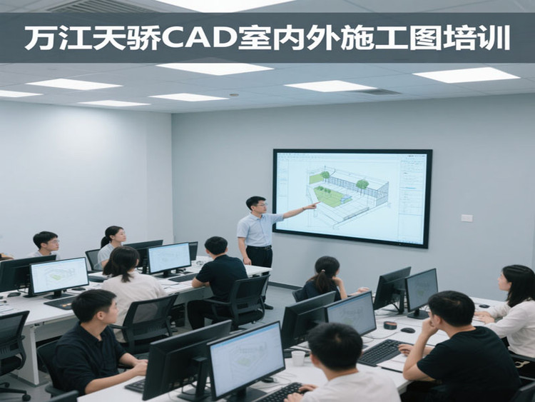東莞萬江天驕職校暑假CAD室內外施工圖培訓