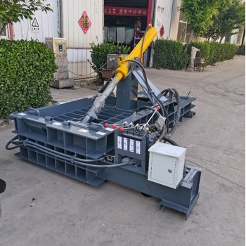 全自動臥式金屬壓塊機(jī)120噸小型臥式壓塊機(jī)