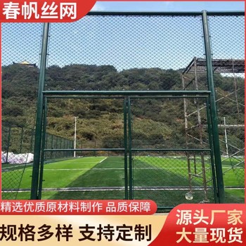體育場(chǎng)包塑球場(chǎng)圍網(wǎng)不易生銹熱鍍鋅勾花防護(hù)網(wǎng)隔離防盜