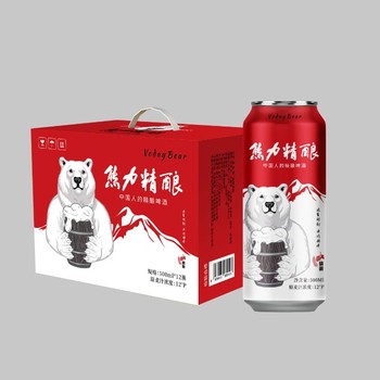 熊力啤酒500ml12小麦王易拉罐啤酒