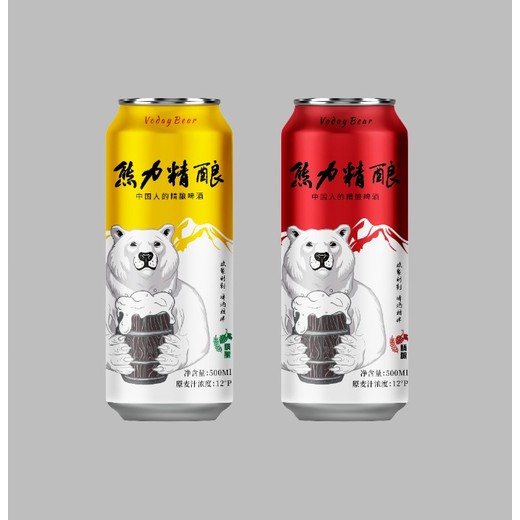 熊啤酒vodaybear熊力啤酒源自德国