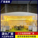 葫蘆島大型移動推拉雨棚遮陽棚折疊式燒烤倉庫廠房戶外活動棚