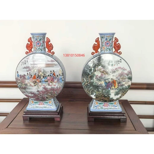 張松茂/徐亞鳳《江山雙絕大師尊》抱月瓶