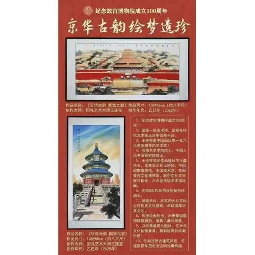 王連笙《京華古韻·繪夢(mèng)遺珍》16平尺書畫套組！