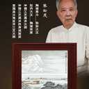 張松茂創(chuàng)作《將相和》粉彩雪景瓷板畫