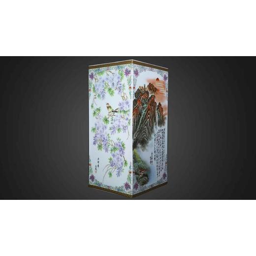偉人題材紀(jì)念作品《山河頌·偉人尊》國瓷偉人四方尊