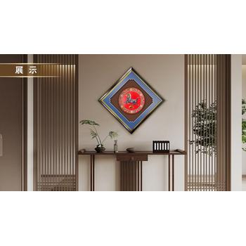 丁明鴻漆器·琺瑯彩《馬踏飛燕》