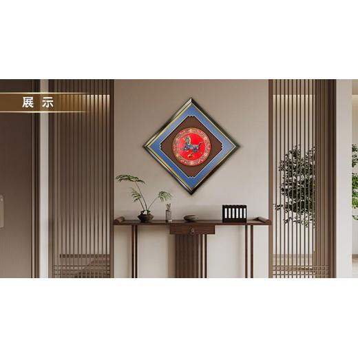 丁明鴻漆器·琺瑯彩《馬踏飛燕》