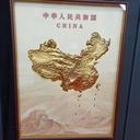 大展宏圖·中國地勢圖金畫(huà)