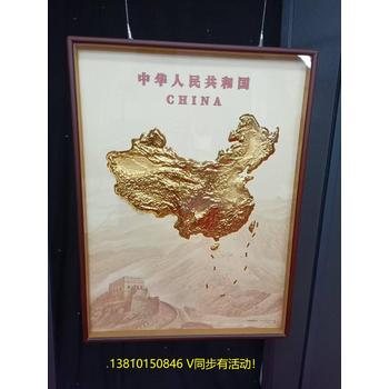 大展宏圖·中國地勢圖金畫