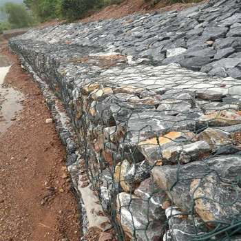 加固河堤石籠網箱擋土墻格賓籠鉛絲石籠網河床治理六角鐵絲籠