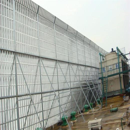 樓頂空調(diào)外機(jī)降噪隔聲屏障安裝廠家金屬聲屏障隔音板降噪網(wǎng)