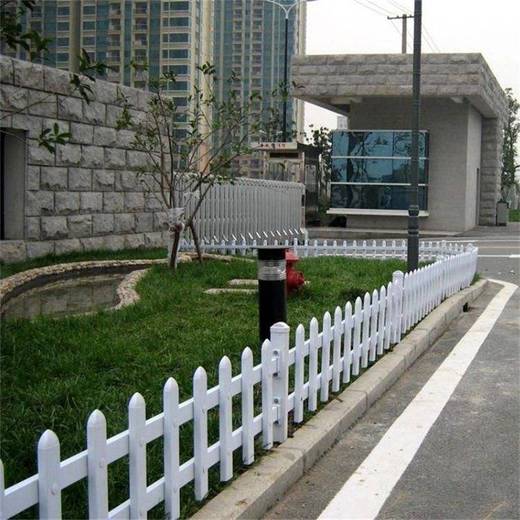 pvc園藝護欄草坪花壇圍欄綠化帶隔離柵欄pvc塑鋼別墅圍欄