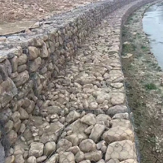 防汛物資鉛絲石籠網(wǎng)河床加固格賓石籠網(wǎng)六角鉛絲籠成都工廠
