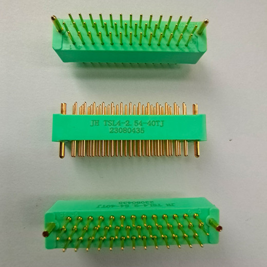 交货快锦宏牌TSL4-2.54-13TJW弯插印制板镶黄孔矩形连接器