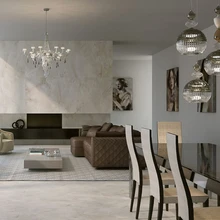 現(xiàn)代客廳吊燈輕奢簡約臥室吊燈酒店大堂別墅餐廳玻璃燈圖片