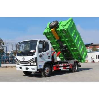 東風(fēng)6方勾臂垃圾車及配套垃圾箱廠家