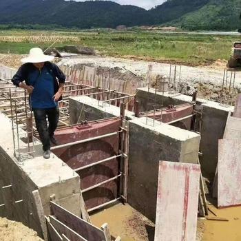 污水管道閘門小型翻板閘門手動鑄鐵鑲銅閘門