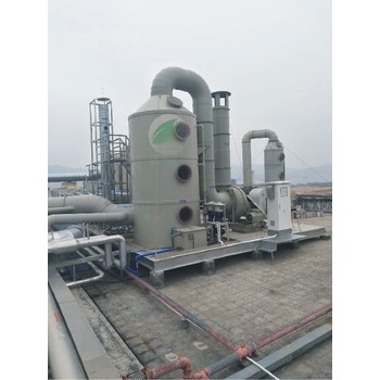 啟綠環(huán)保東莞水噴淋酸霧凈化塔廢氣處理工程
