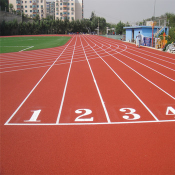 洛陽球場塑膠跑道混合型塑膠跑道工廠
