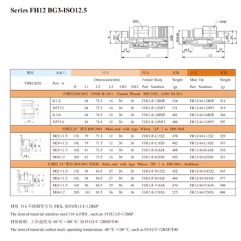FH19大流量160公母頭卡普靈快石液壓快速接頭替代思多奇