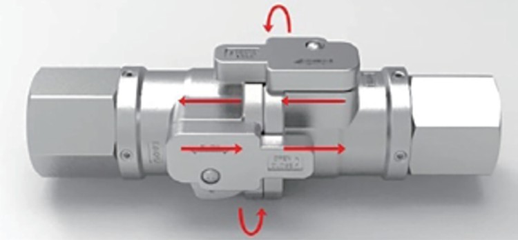 FF9液冷快换 双互锁球阀