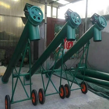 糧食顆粒上料機(jī)傾斜式鐵絞龍螺旋輸送機(jī)