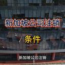 新加坡公司注銷的條件！