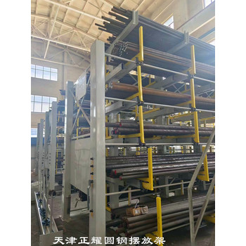 天津正耀伸縮式懸臂貨架解決鋼材存儲管理混亂難題