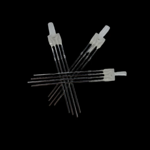 四腳共陽共陰四腳燈珠霧狀全彩紅綠藍LED插件RGBF2高平頭RGB