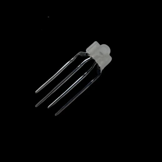 3mm全彩RGB機(jī)械鍵盤(pán)背光七彩直插插件2.54間距奶嘴型全彩燈珠