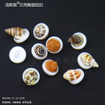 海螺陶瓷紐扣