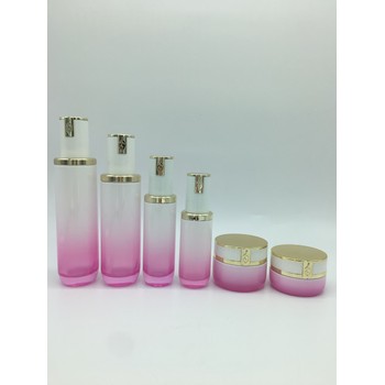 玻璃空瓶烤漆廠家化妝品精華液瓶電鍍工廠