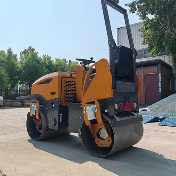 3噸壓路機壓土機小型1噸手扶座駕壓實夯土機2噸單輪鋼輪6噸軋路機