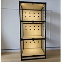 貓別墅貓籠子玻璃貓柜寵物貓屋展示柜繁殖籠寄養(yǎng)籠三層貓窩貓舍