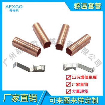 廣州希格歐廠家供應(yīng)溫度傳感器探頭銅保護套感溫套管不銹鋼彈卡簧