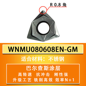 供應WNMU080608EN-GM雙面六角快進給刀片