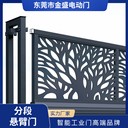 金盛鋁合金段滑門平移分段直線門學(xué)校通道懸浮門電動伸縮門