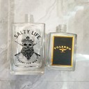 玻璃香水瓶廠家工廠精白料玻璃香水瓶噴涂烤花玻璃香水瓶