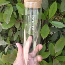 加工定制玻璃花茶瓶印花玻璃花茶瓶