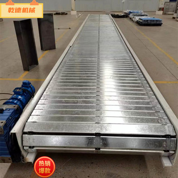 鏈板輸送機電動車組裝線重型板鏈輸送帶噸包扣板折彎輸送機流水線